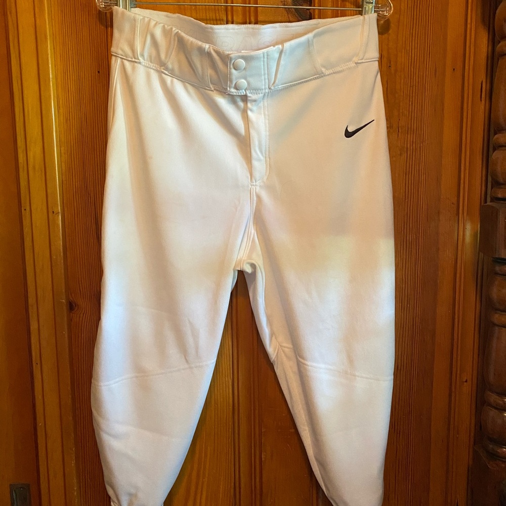 Nike Pro White Baseball Pants